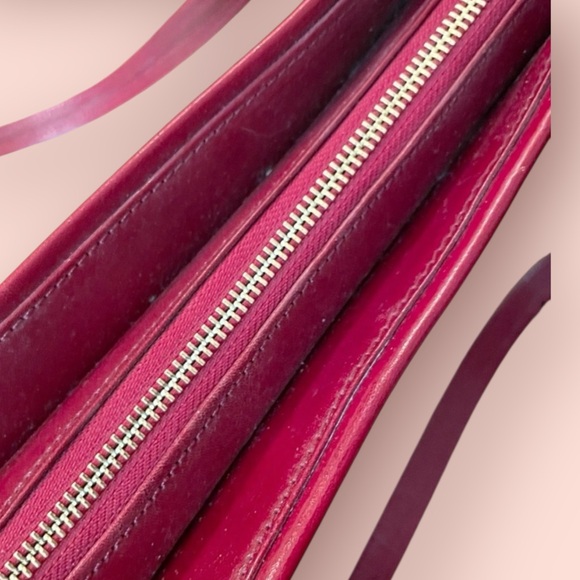 NWOT Monsac Red Leather Bag - Picture 4 of 5